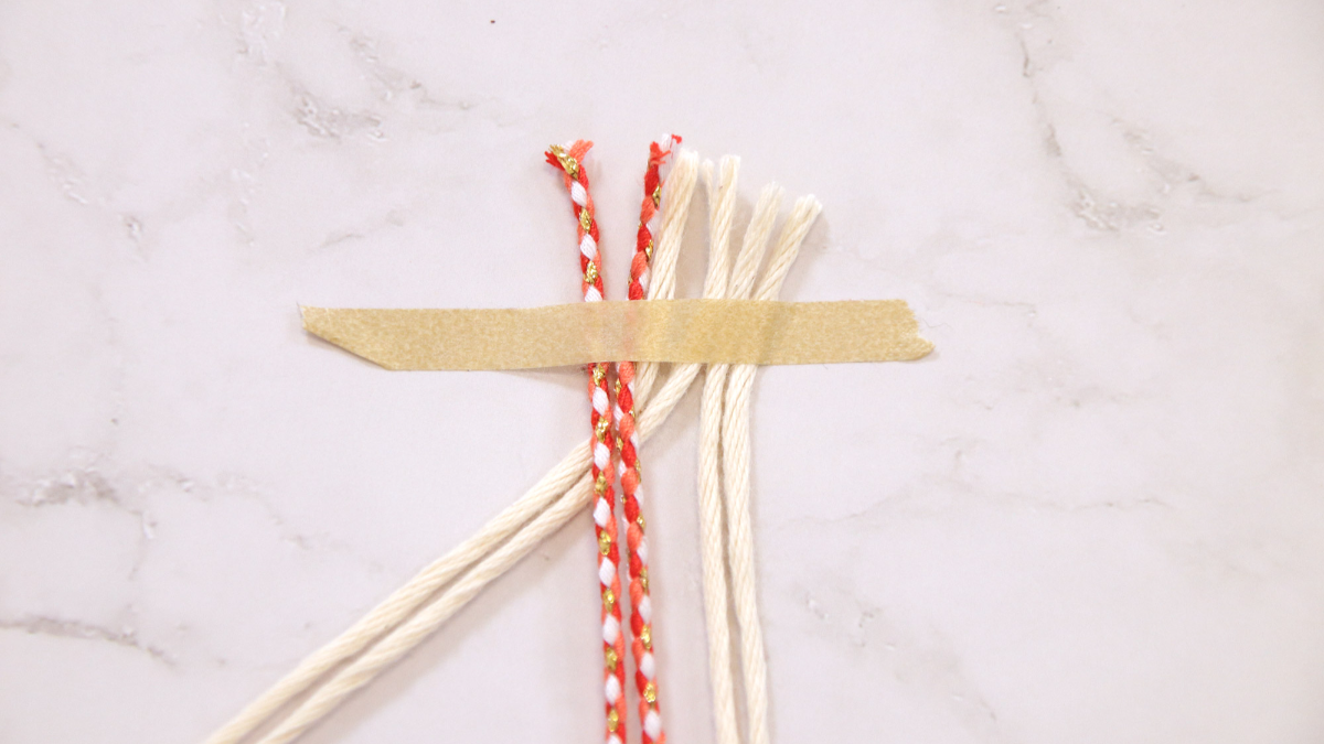 DIY Easy Deco Christmas Wreath Rope Bookmark : Tappa 2