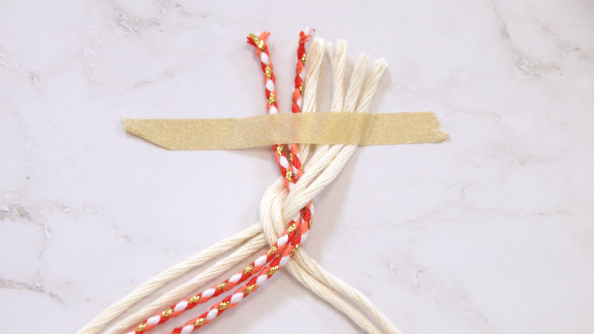 DIY Easy Deco Christmas Wreath Rope Bookmark : Tappa 5