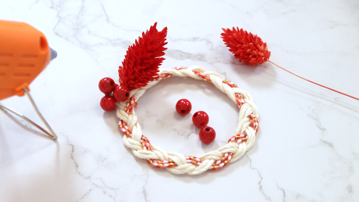 DIY Easy Deco Christmas Wreath Rope Bookmark : Tappa 8