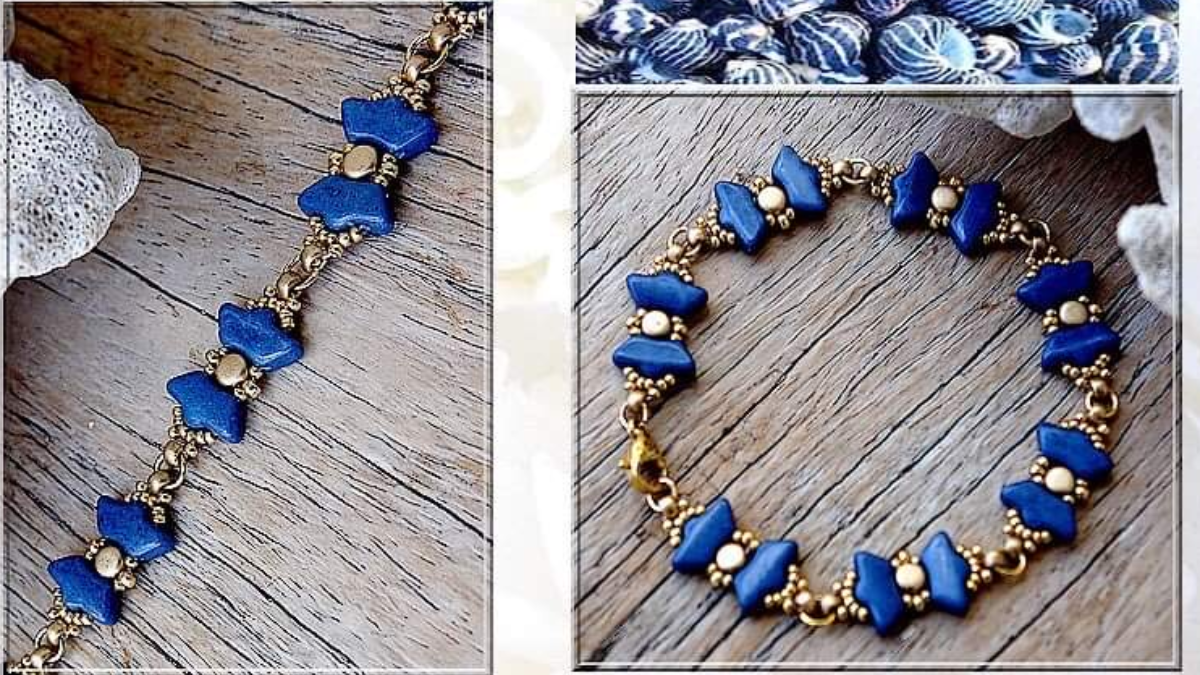 Schema Bracciale fai da te "Kelonia" di Puca con perline Delos, Kalos e Miyuki Schema Bracciale fai da te "Kelonia" di Puca con perline Delos, Kalos e Miyuki