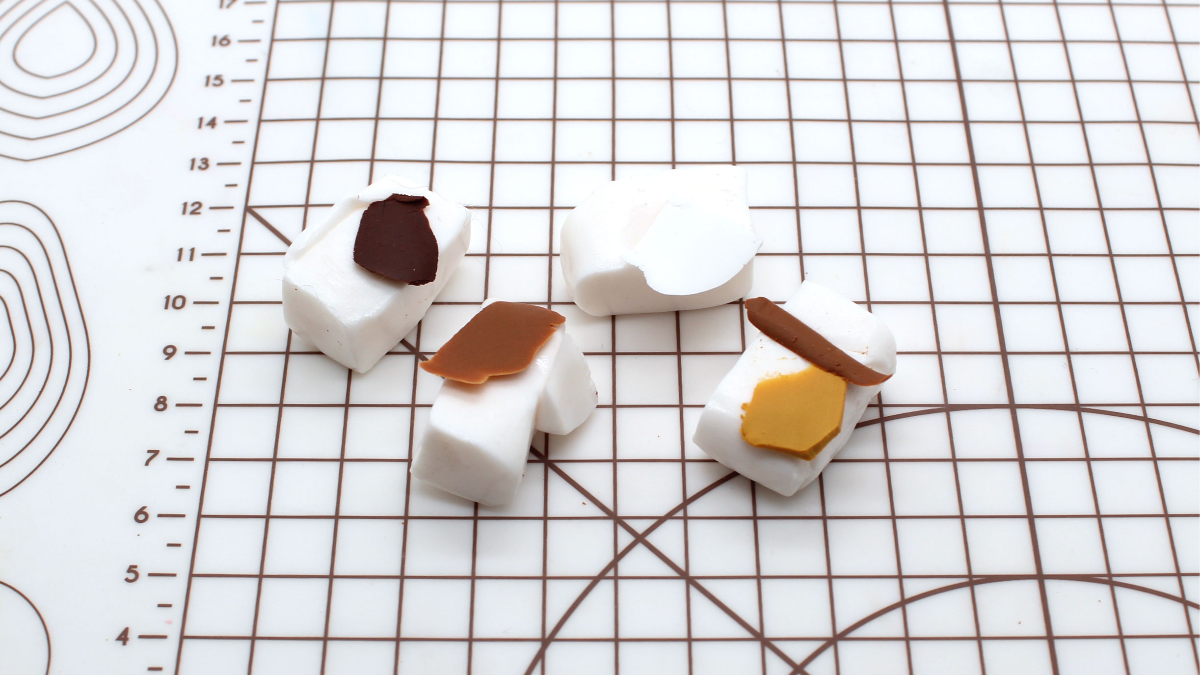 Bracciale di perline curve in argilla polimerica : Tappa 2