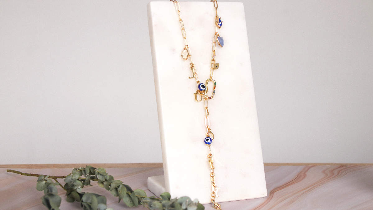 Collana Tuto Lucky Gri-gri fai-da-te con Ciondoli e fermaglio