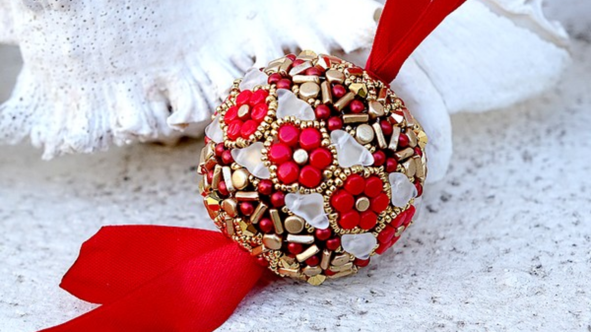 Schema DIY Bead Christmas Bauble Kalos, Helios e Piros di Puca Schema DIY Bead Christmas Bauble Kalos, Helios e Piros di Puca