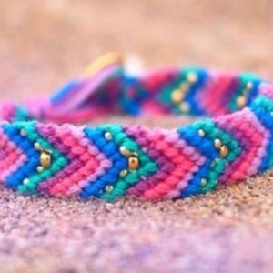 Schema braccialetto di perline a spina di pesce brasiliano