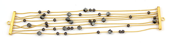 multirangs bracciale parti superiori PureCrystal catena serpentina : Tappa 4