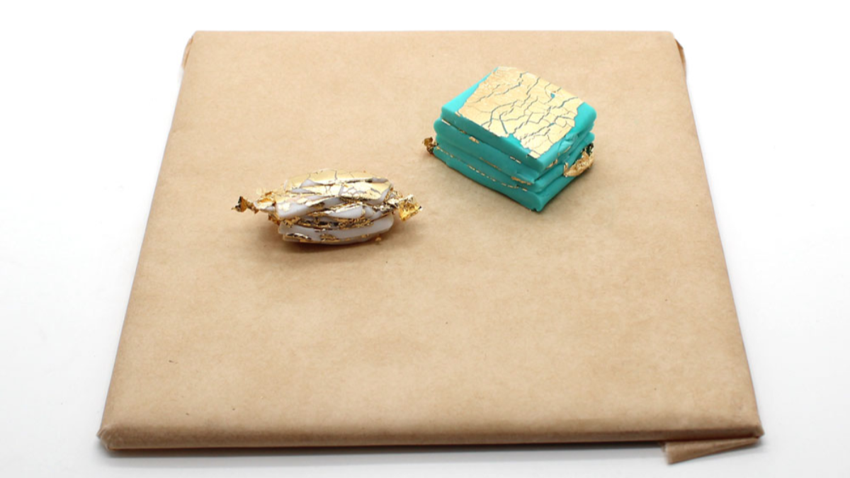 Orecchini mandala polimerici con effetto pietra : Tappa 4 Orecchini mandala polimerici con effetto pietra : Tappa 4