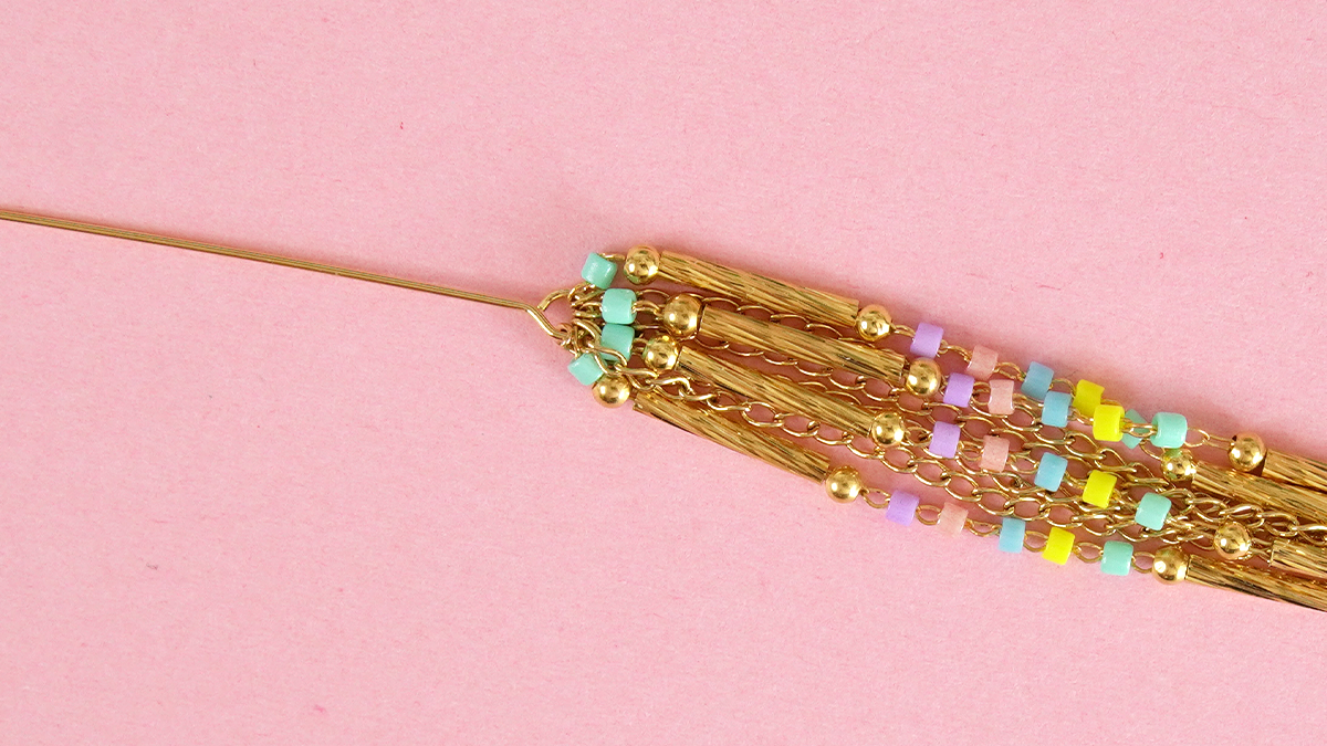 Come usare una conchiglia per fare un pom-pom con catene? : Tappa 3