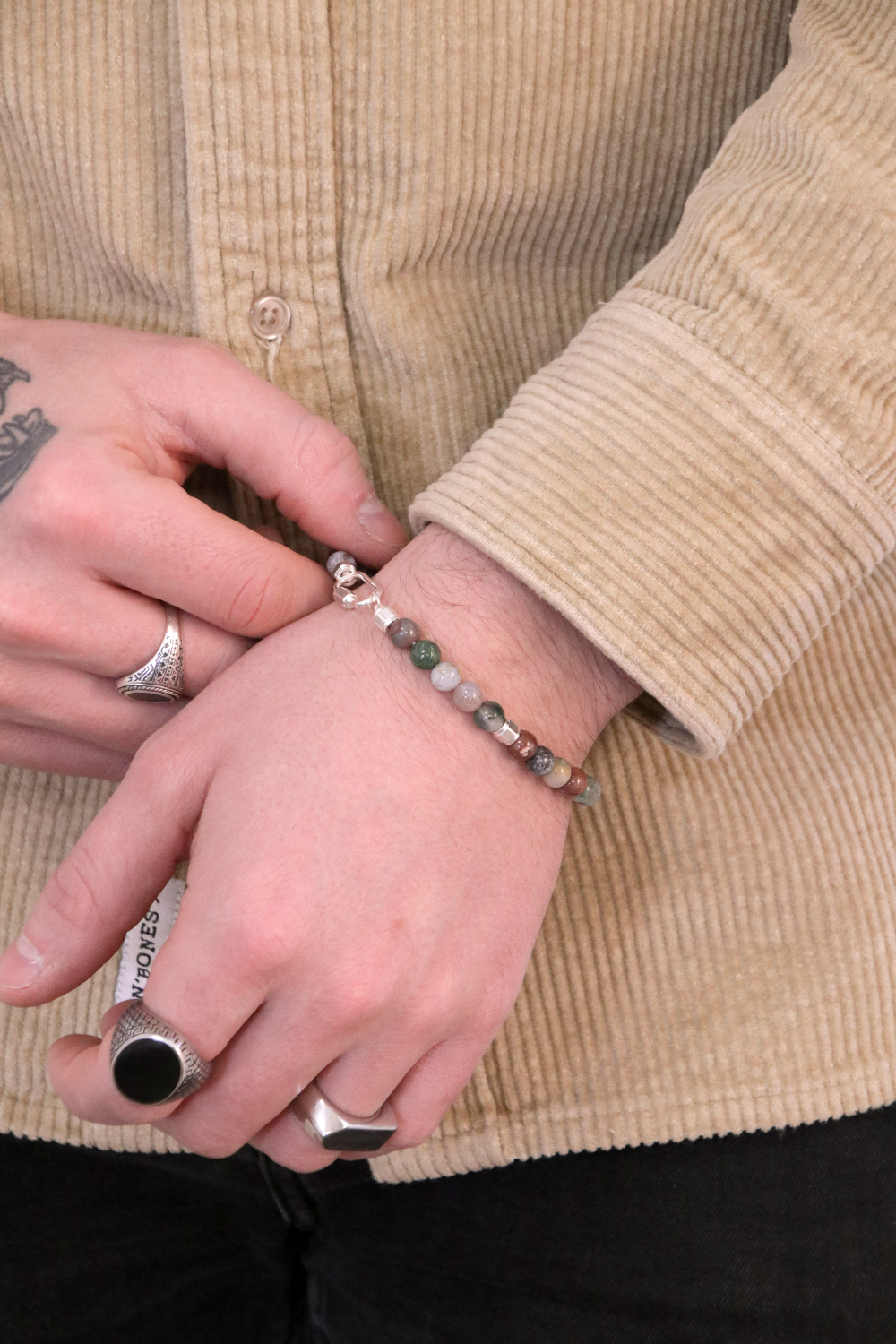 Schema Duo di braccialetti di San Valentino in gemme e argento 925