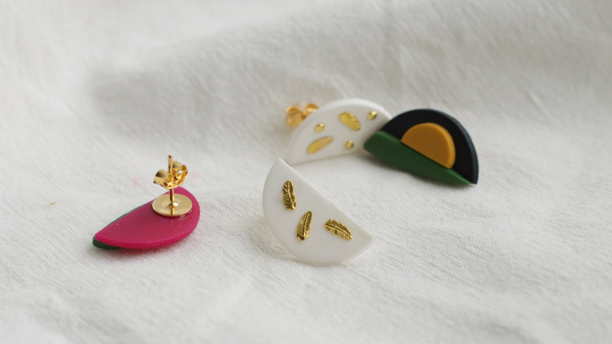 Schema Orecchini geometrici in polimero Schema Orecchini geometrici in polimero