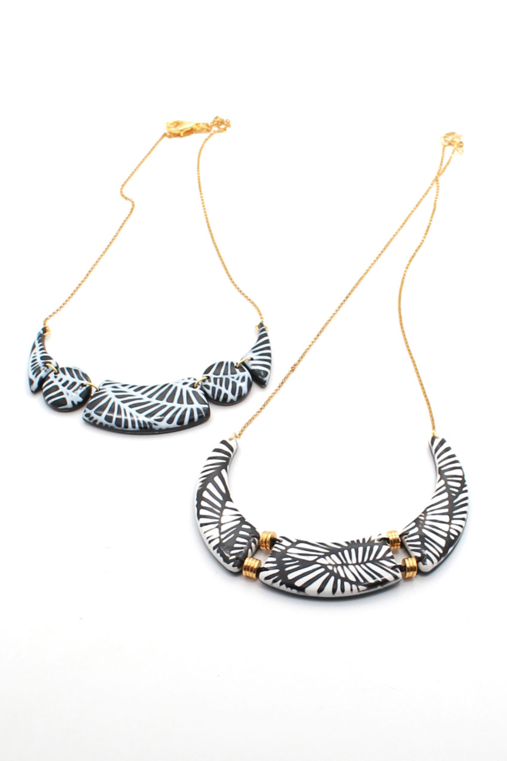 Collane con la tecnica del polimero mokumé