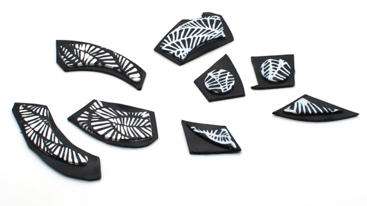 Collane con la tecnica del polimero mokumé : Tappa 8 Collane con la tecnica del polimero mokumé : Tappa 8