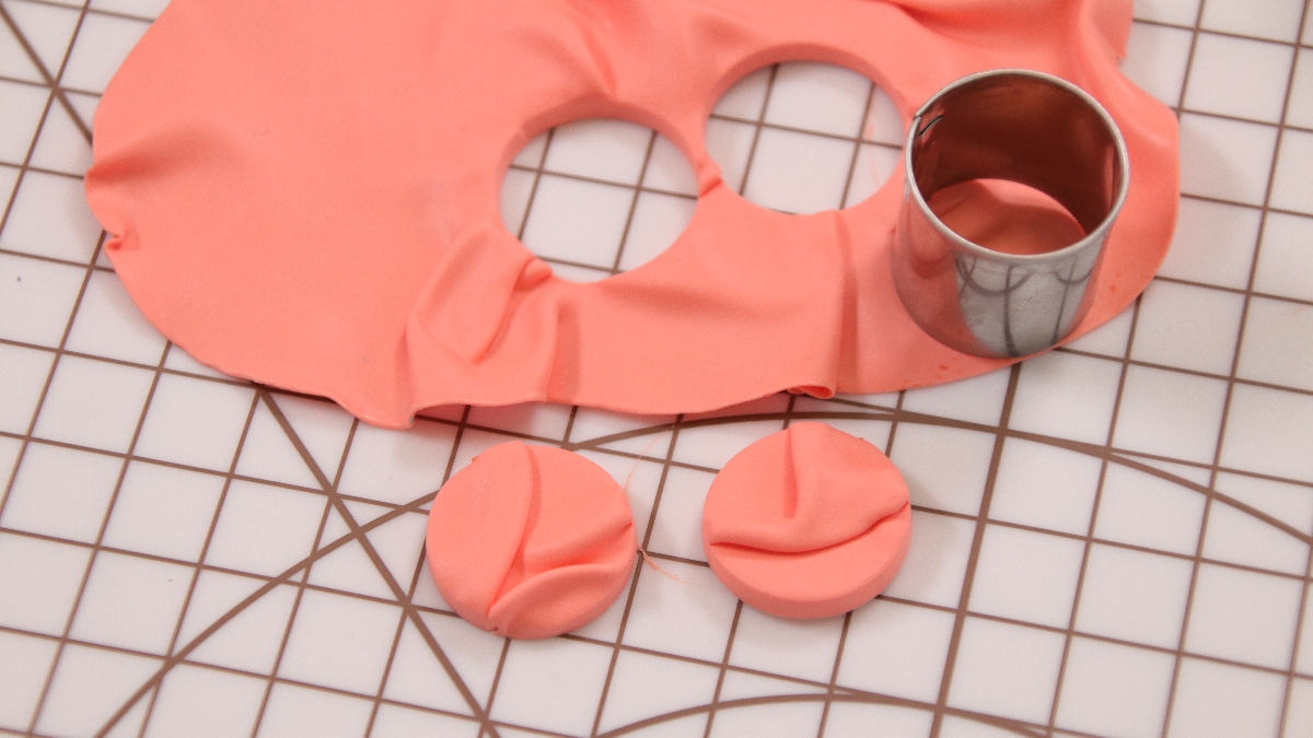 Orecchini XL in argilla polimerica pastello : Tappa 3