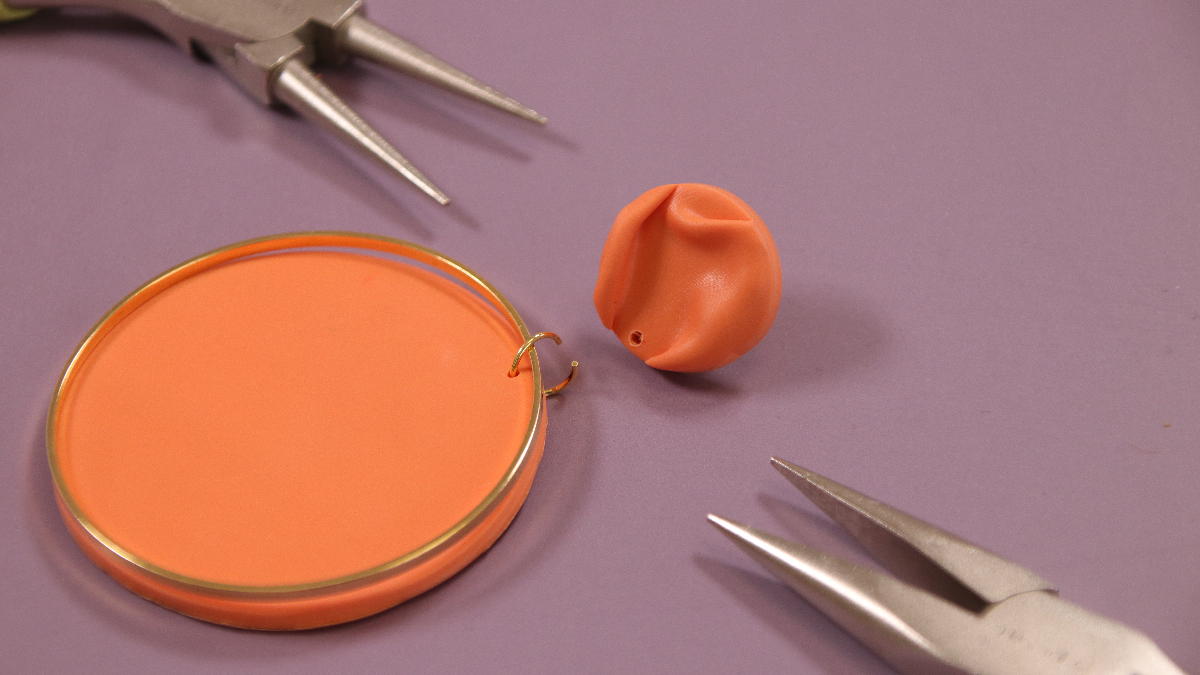 Orecchini XL in argilla polimerica pastello : Tappa 4