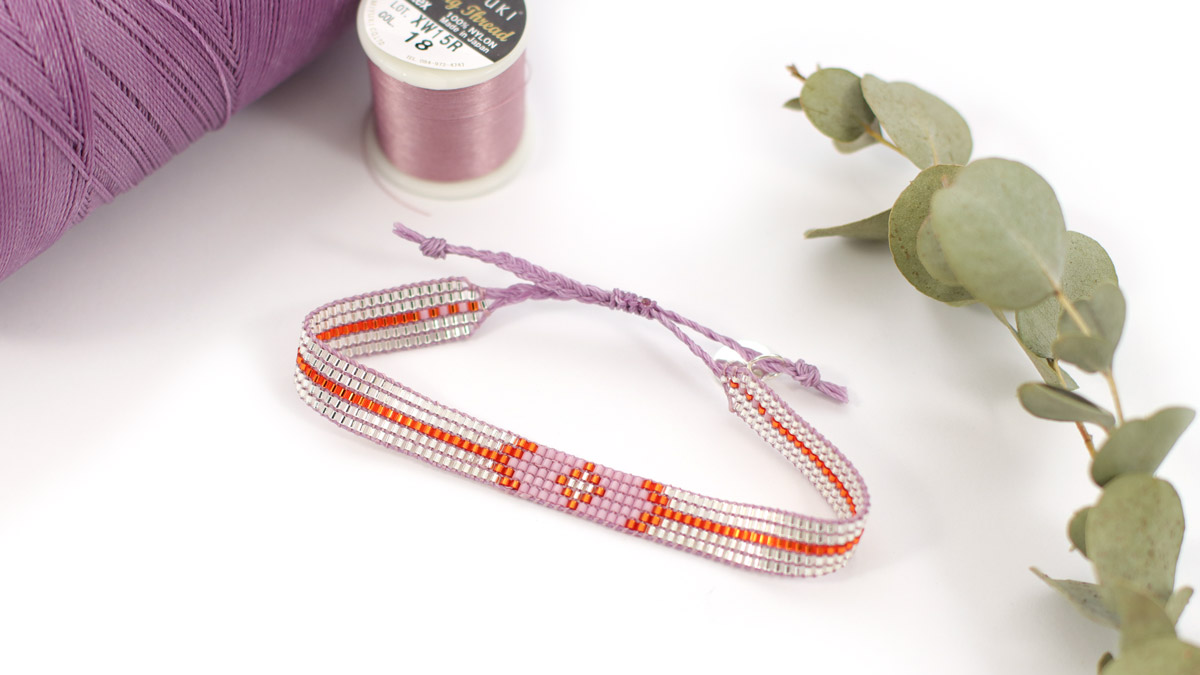 Schema Bracciale a telaio Miyuki delicas 15/0 Schema Bracciale a telaio Miyuki delicas 15/0