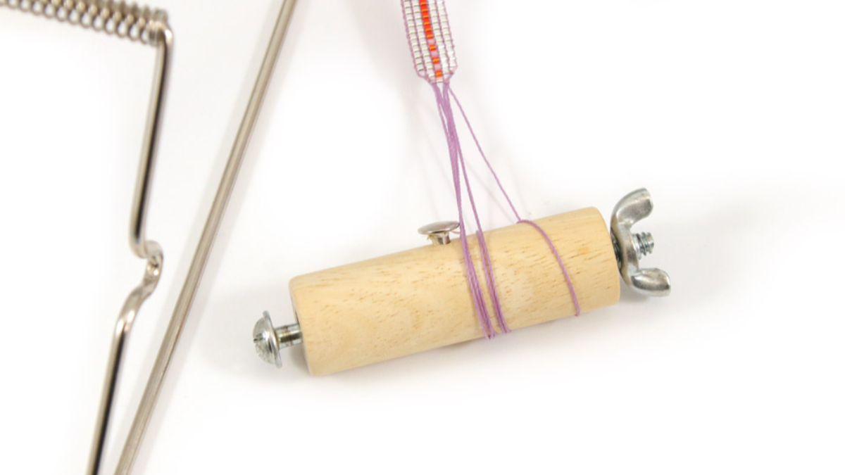 Bracciale a telaio Miyuki delicas 15/0 : Tappa 7 Bracciale a telaio Miyuki delicas 15/0 : Tappa 7