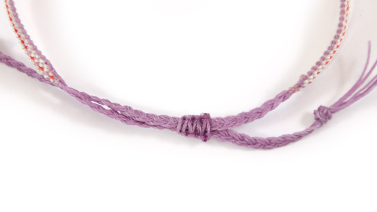 Bracciale a telaio Miyuki delicas 15/0 : Tappa 11 Bracciale a telaio Miyuki delicas 15/0 : Tappa 11