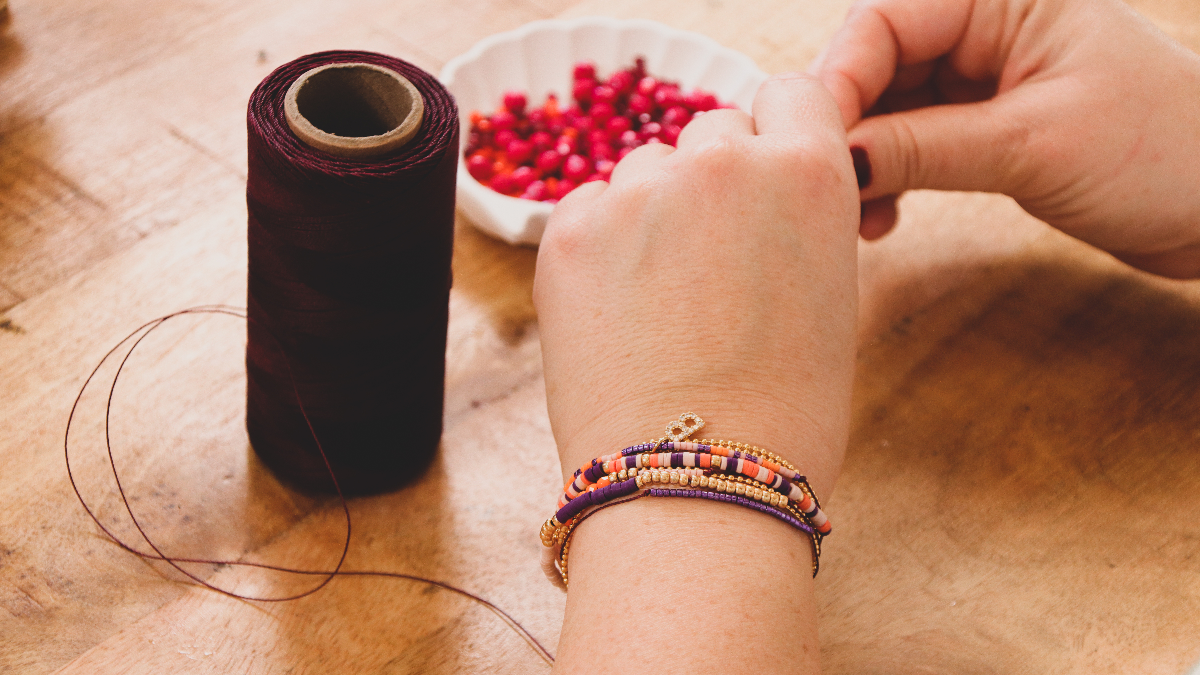 Bracciale multifila fai da te per principianti con Heishi e Linhasita