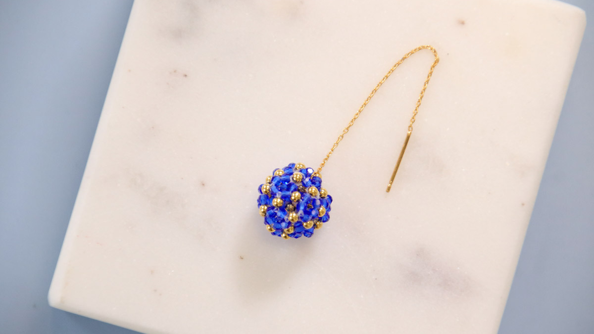 Schema Orecchini pendenti a sfera di cristallo puro