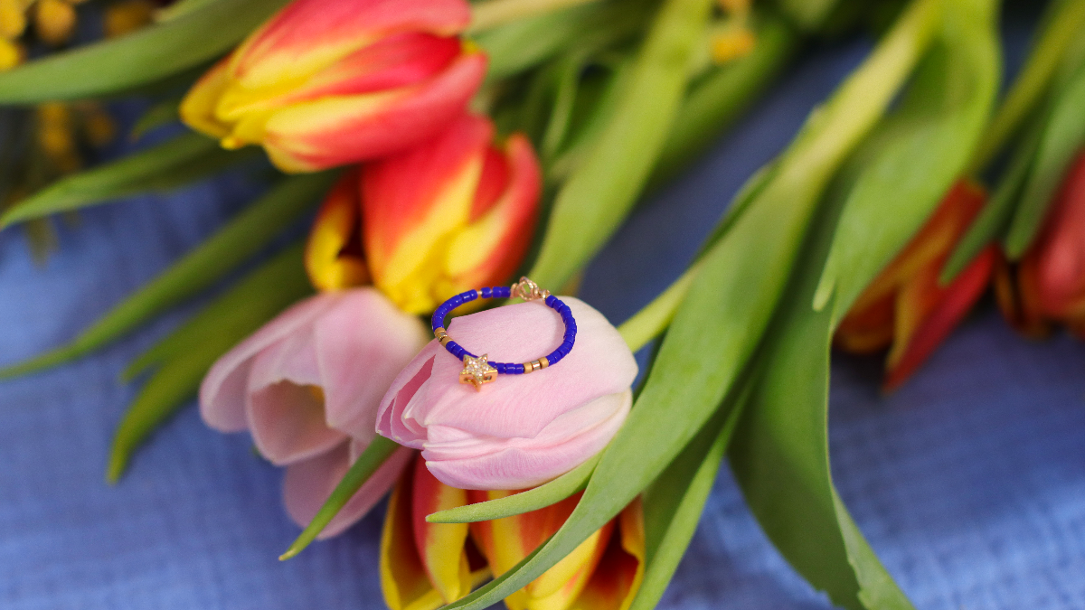 Schema Anello Tuto con fascino a stella e perline Miyuki