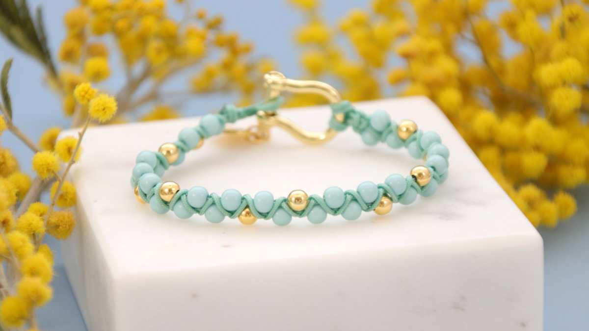 Bracciale Donna In Macramè Fatto A Mano Con Cuori, Colore Oro Rosa, Regolabile, Confezione Regalo Con Custodia, Prodotto In Germania