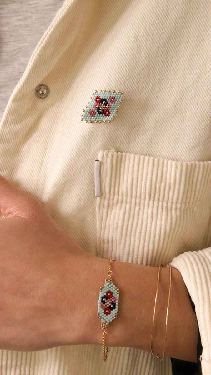 Schema Gioielli fai da te e schema di tessitura con set di perline Miyuki 11/0 Royal Mix Schema Gioielli fai da te e schema di tessitura con set di perline Miyuki 11/0 Royal Mix