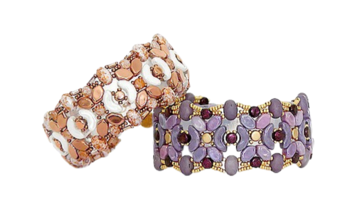 Bracciale Alma di Puca con perle di semi Miyuki e perle di vetro Paros, Arcos e Kalos Bracciale Alma di Puca con perle di semi Miyuki e perle di vetro Paros, Arcos e Kalos