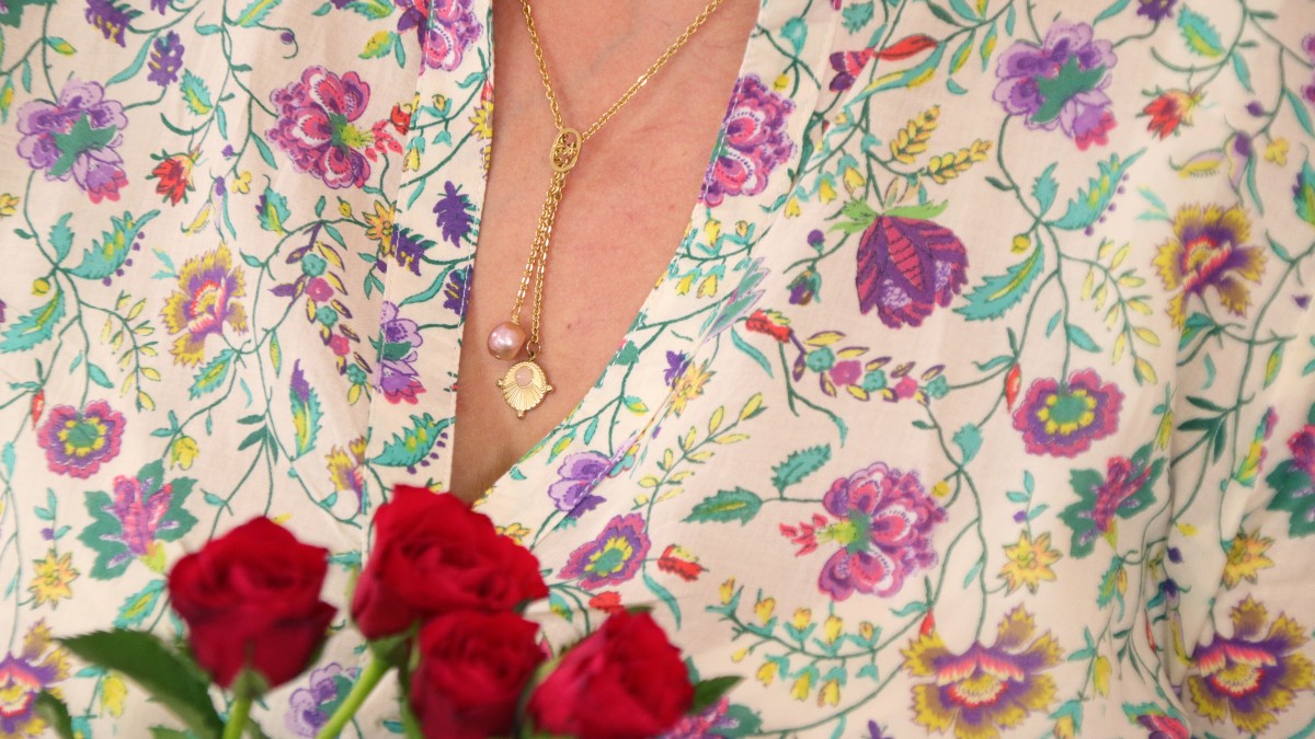 Collana fai da te in acciaio inossidabile e perle d'acqua dolce