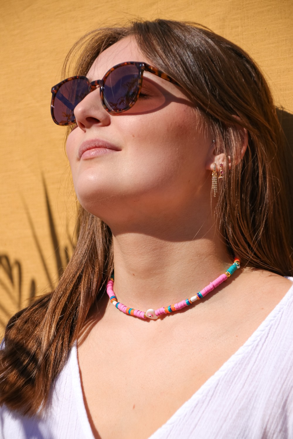 Schema Collana da donna con perline heishi e occhiello