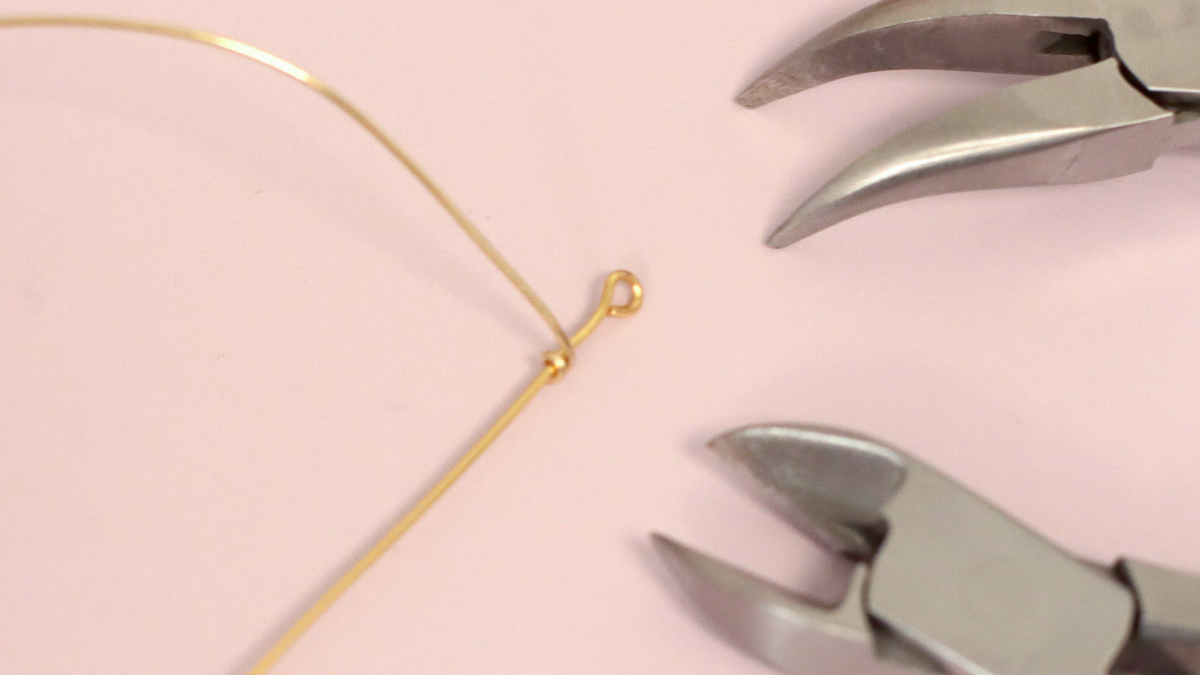 Bracciale di pietre preziose con filo scarabeo di ametista : Tappa 1 Bracciale di pietre preziose con filo scarabeo di ametista : Tappa 1