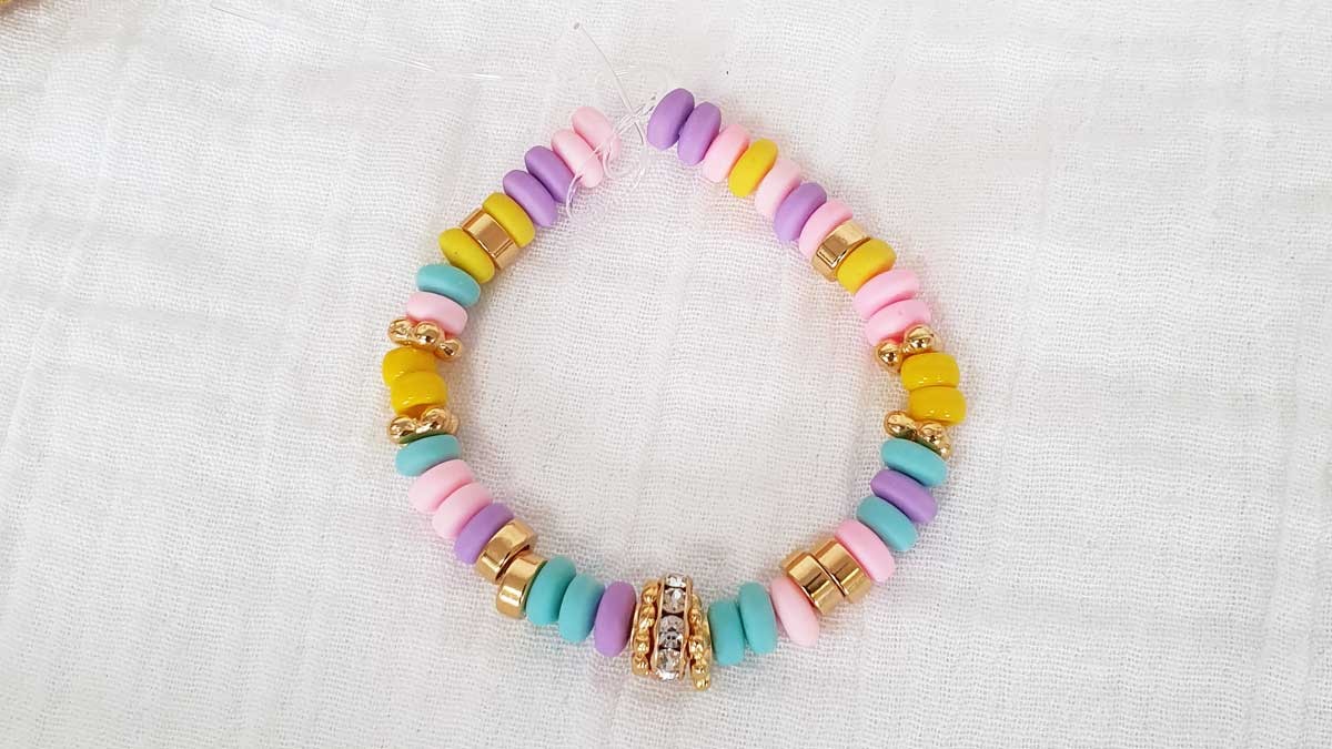Set di braccialetti elastici con perline rotonde turchesi e turchesi 2 pezzi in 2 stili all'ingrosso