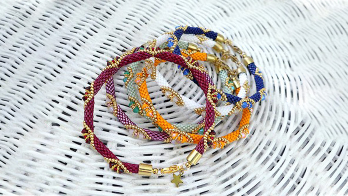 Bracciale fai da te K'Alys by Puca con perle di vetro Konos e perline Miyuki