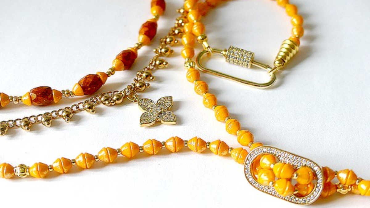 Schema Collana K'Rystal fai da te con perle di vetro Baros e Konos di Puca