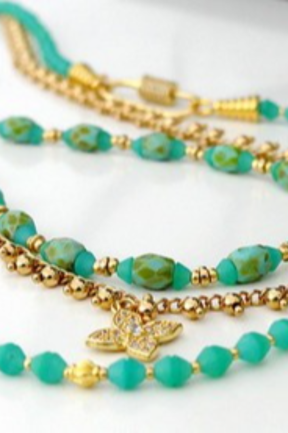 Schema Collana K'Rystal fai da te con perle di vetro Baros e Konos di Puca