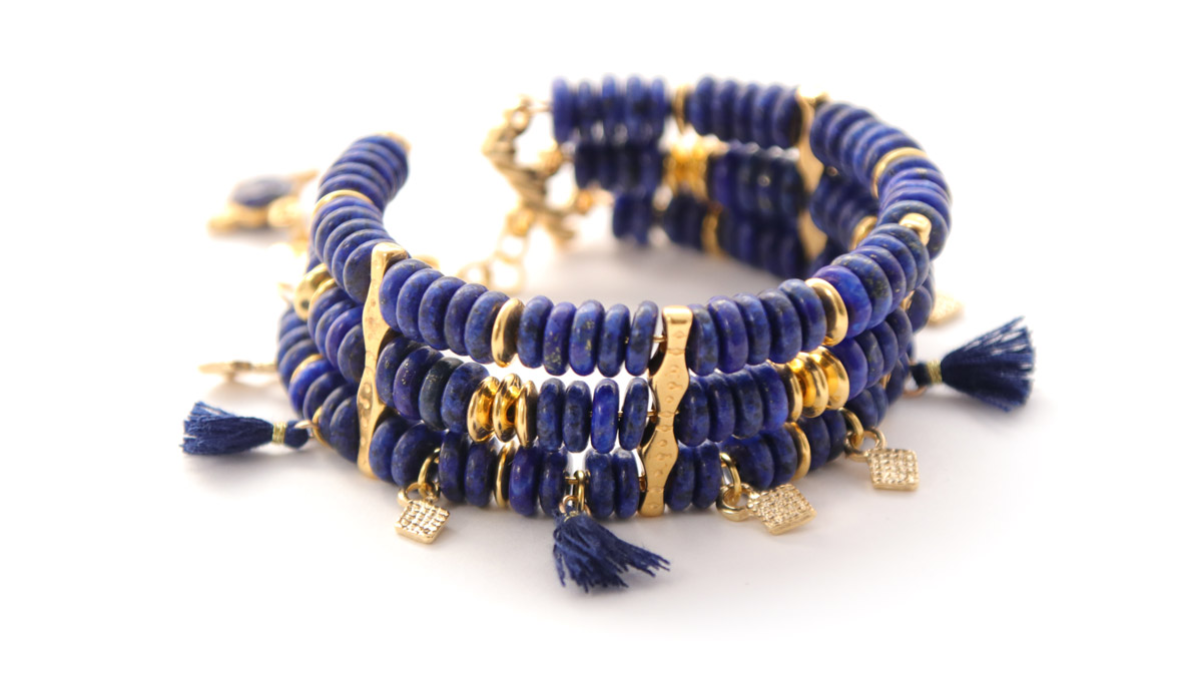 Bracciale memory in lapislazzuli : Tappa 5