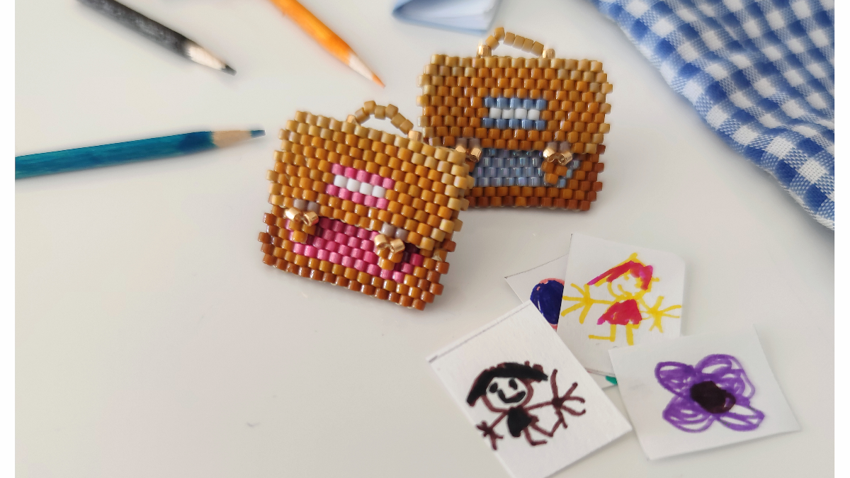 Fai da te: spille per raccoglitori di perline miyuki a punto brick Fai da te: spille per raccoglitori di perline miyuki a punto brick