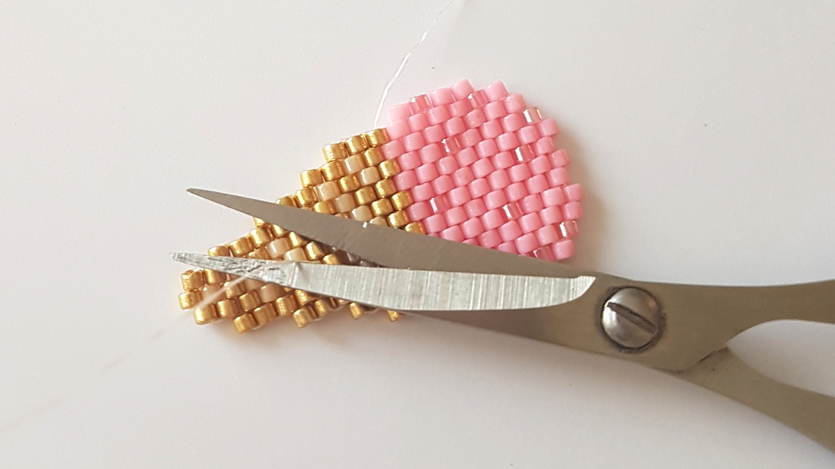 Schema Delica Miyuki peyote perla trama ghiaccio : Tappa 18 Schema Delica Miyuki peyote perla trama ghiaccio : Tappa 18