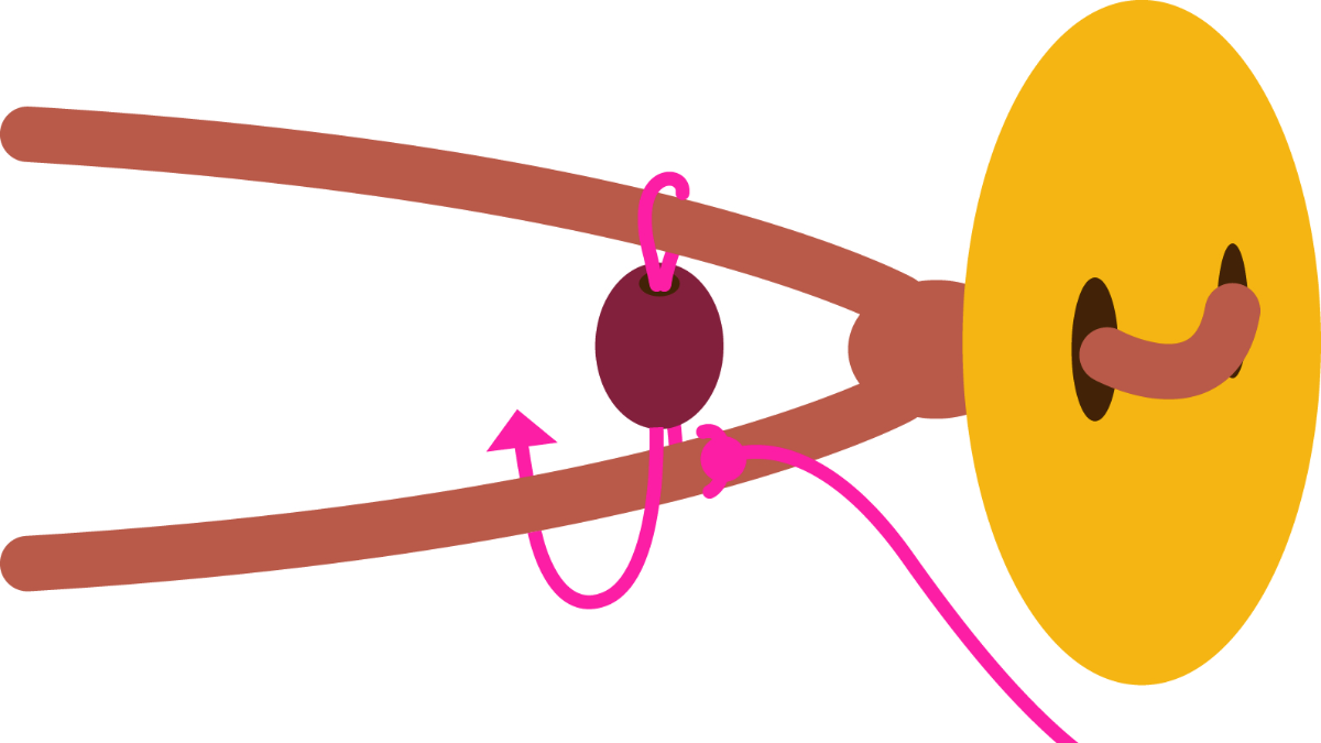 Bracciale a più file con cordino in pelle : Tappa 2