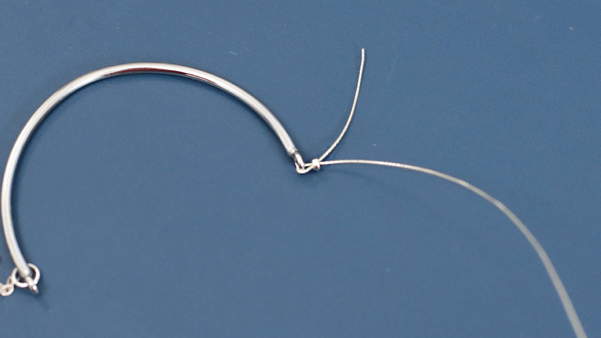 Bracciale multirang di lapis e sodalite : Tappa 1