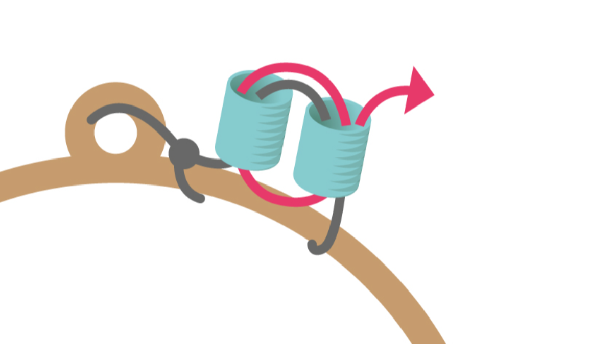 Orecchini Miyuki Delica e Bugles turchesi : Tappa 2