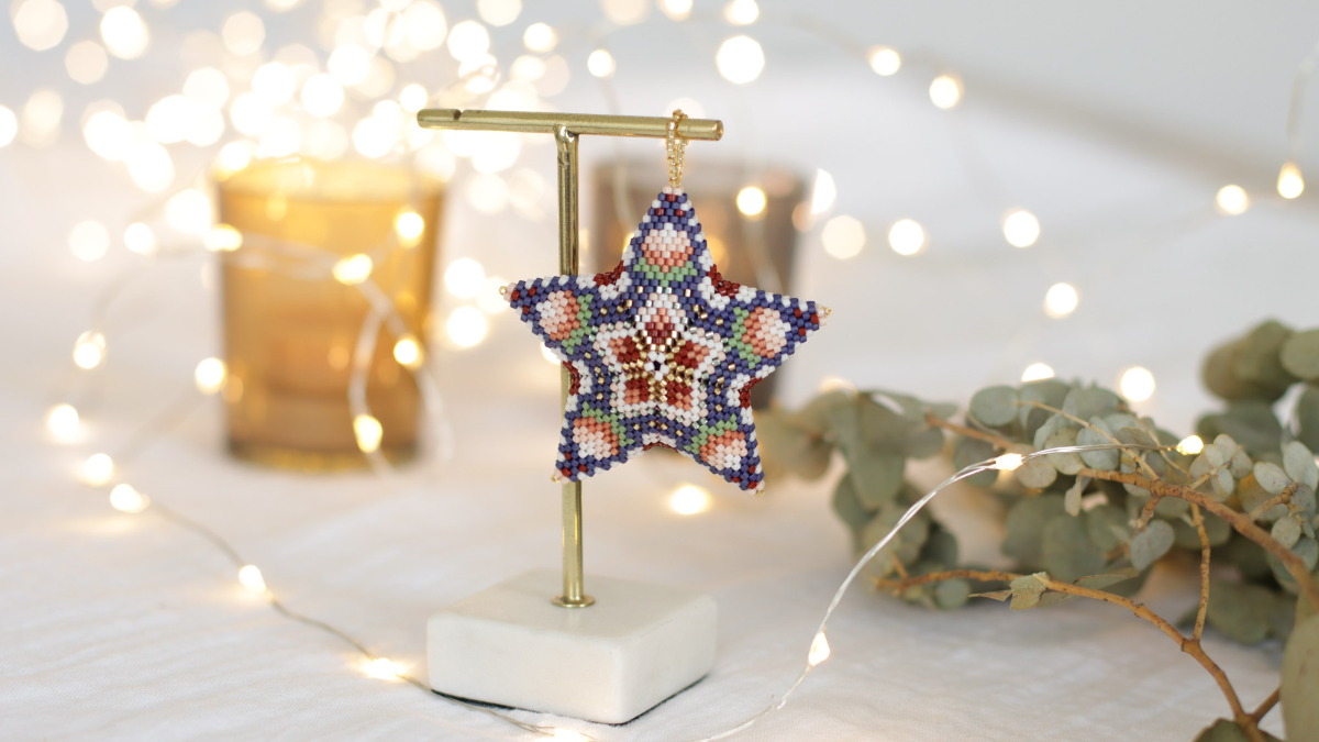 Schema Carta stellare Miyuki 3D in Peyote circolare Schema Carta stellare Miyuki 3D in Peyote circolare