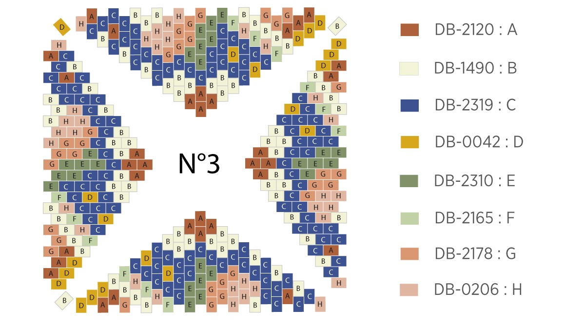 Carta stellare Miyuki 3D in Peyote circolare : Tappa 3 Carta stellare Miyuki 3D in Peyote circolare : Tappa 3