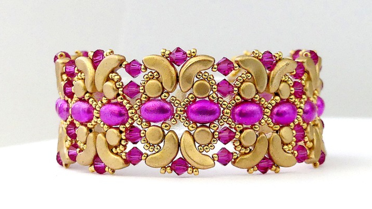 Bracciale Indira con perline Samos, Kalos e Arcos di Puca Bracciale Indira con perline Samos, Kalos e Arcos di Puca