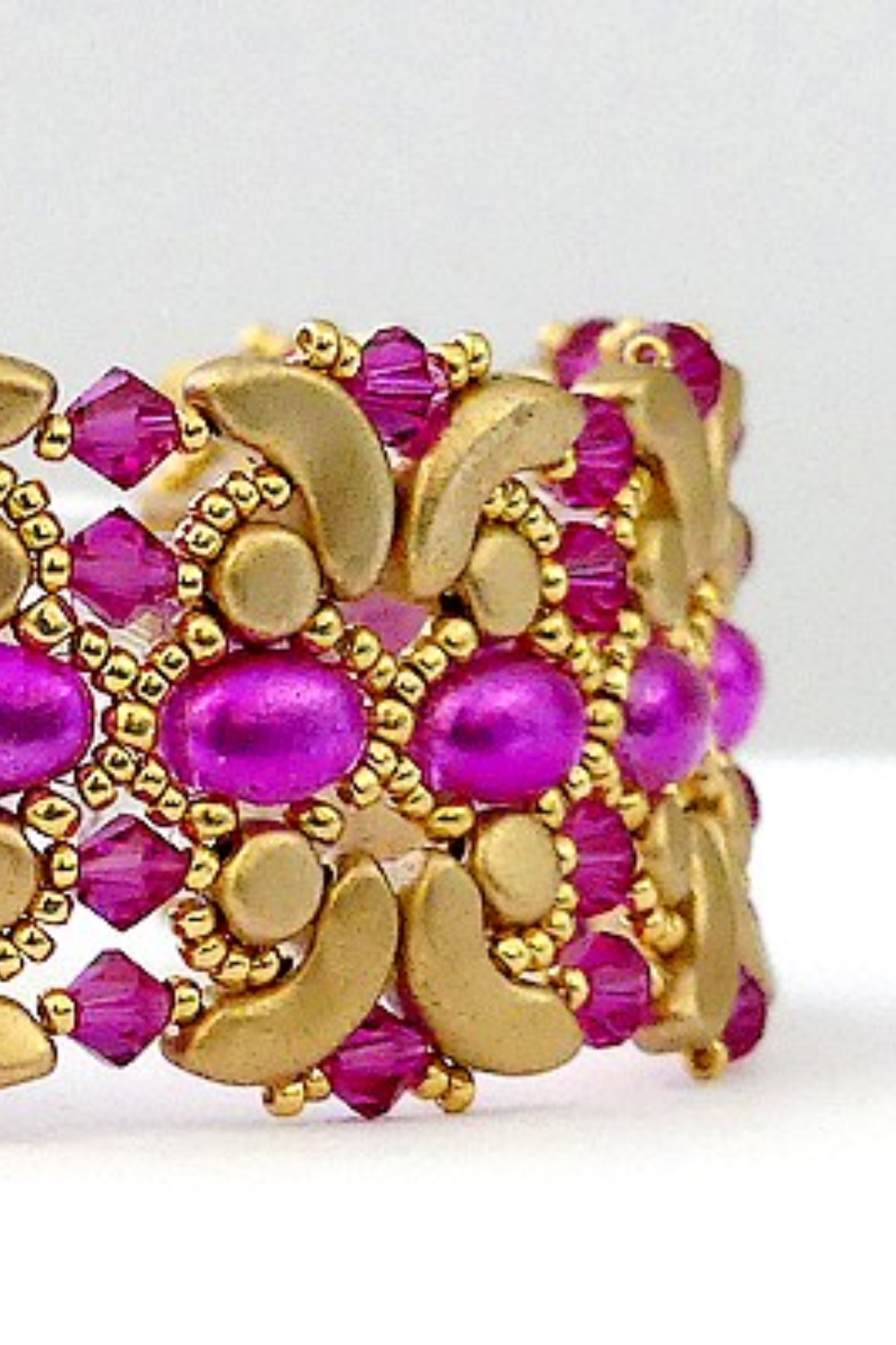 Schema Bracciale Indira con perline Samos, Kalos e Arcos di Puca Schema Bracciale Indira con perline Samos, Kalos e Arcos di Puca