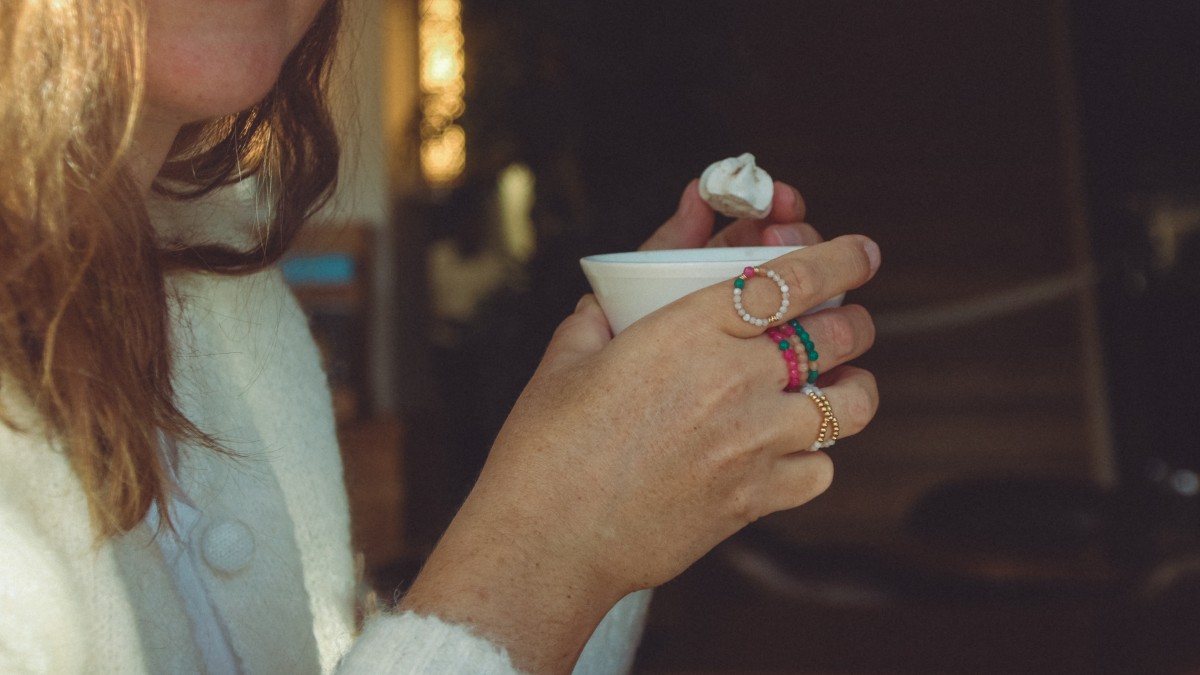 Schema Anelli fai da te con perle di pietra naturale Schema Anelli fai da te con perle di pietra naturale