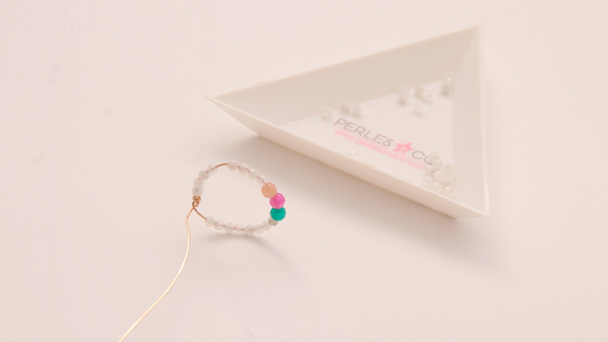 Anelli fai da te con perle di pietra naturale : Tappa 7 Anelli fai da te con perle di pietra naturale : Tappa 7