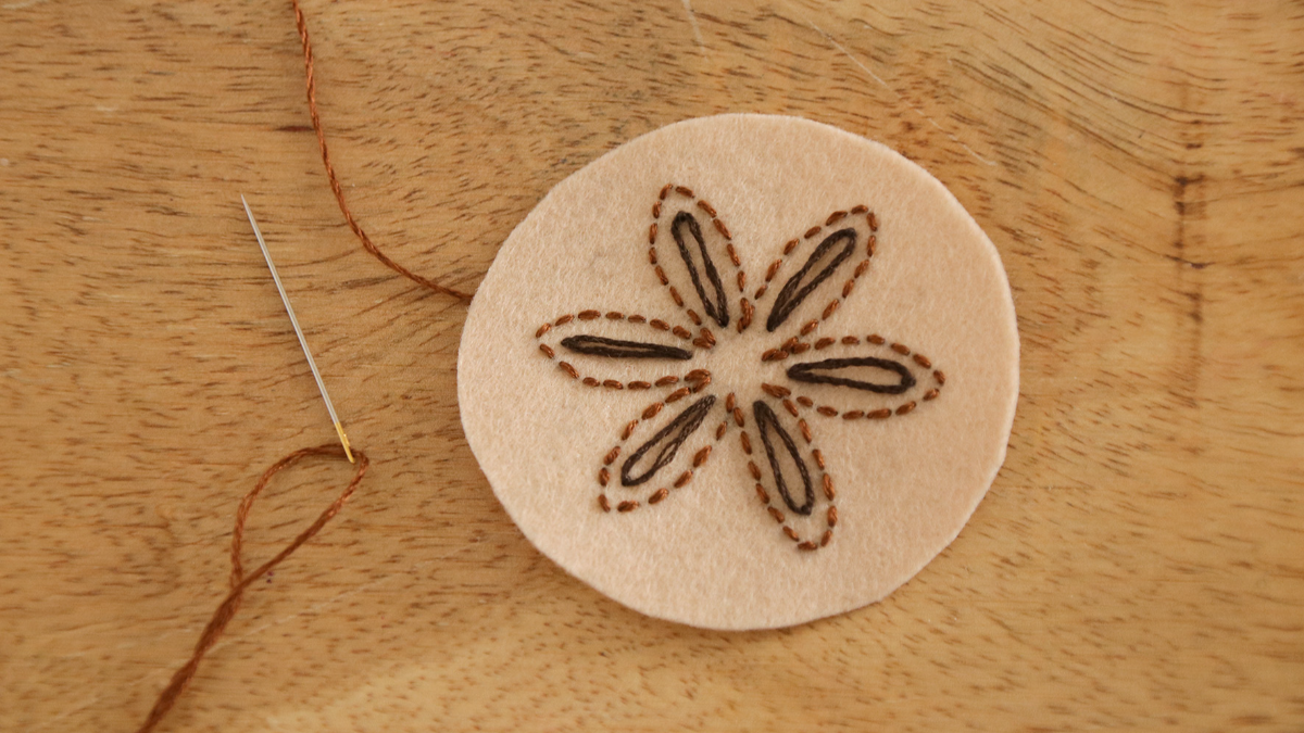 Modello di decorazione dell'albero di Natale in feltro Profumi di Natale : Tappa 9 Modello di decorazione dell'albero di Natale in feltro Profumi di Natale : Tappa 9