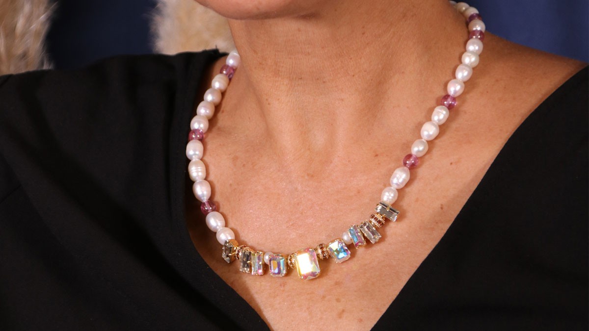 Schema Collana donna Aurora in cristallo Schema Collana donna Aurora in cristallo