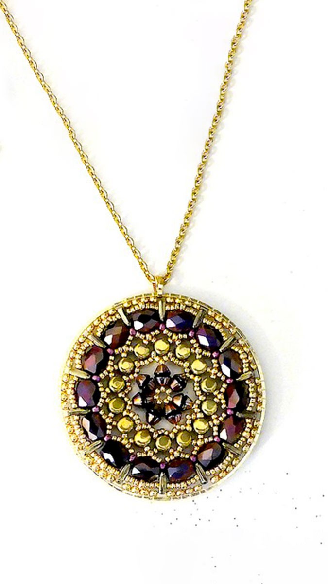 Schema Ciondolo Romance con perle Baros e Konos di Puca Schema Ciondolo Romance con perle Baros e Konos di Puca