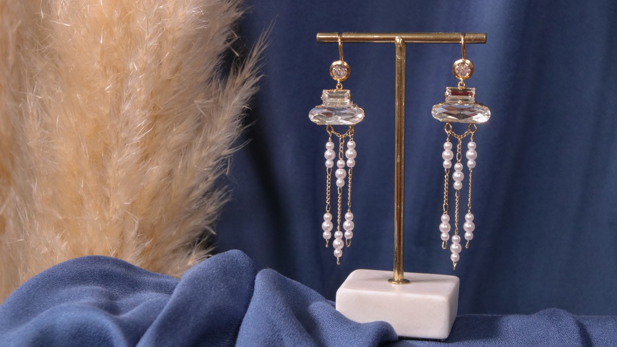 Orecchini pendenti in cristallo Aurora Orecchini pendenti in cristallo Aurora