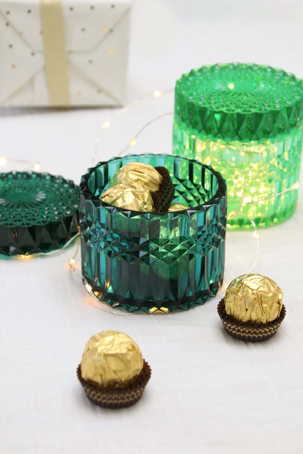 Scatola per caramelle in resina epossidica vintage fai da te